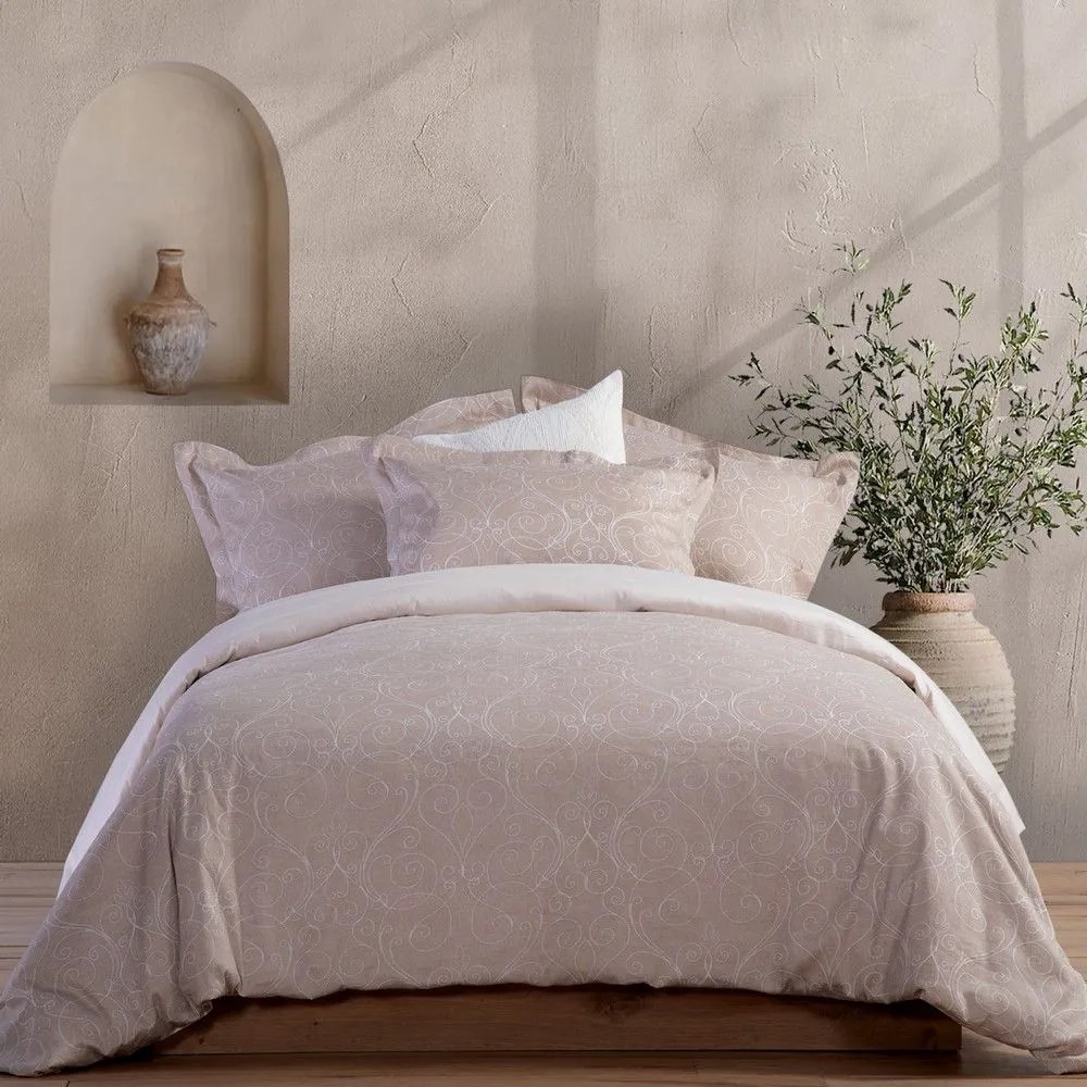 Κουβερλί Vital Beige Nef-Nef Queen Size 240x230cm Βαμβάκι-Πολυέστερ