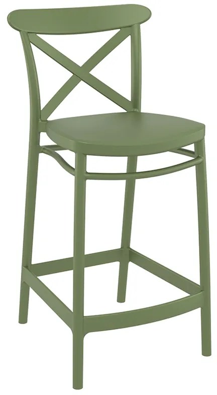 ΣΚΑΜΠΟ ΚΡΟΣ 65εκ.OLIVE GREEN ΠΟΛ/ΝΙΟΥ 45Χ50Χ96εκ. 45Χ50Χ96εκ. (Σετ 4 ΤΕΜ)