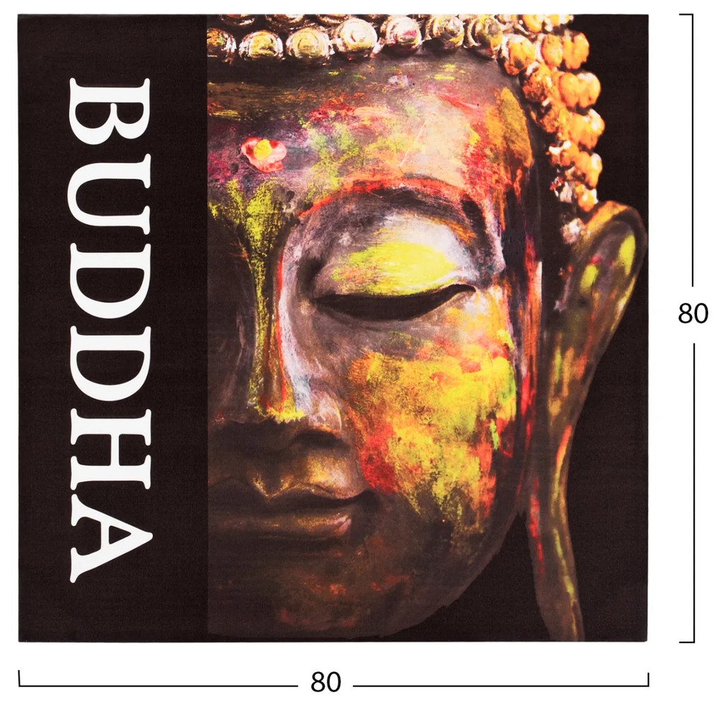 ΠΙΝΑΚΑΣ ΚΑΜΒΑΣ BUDDHA HM7156.01 80X80X2.5 εκ. - 0544130 - HM7156.01