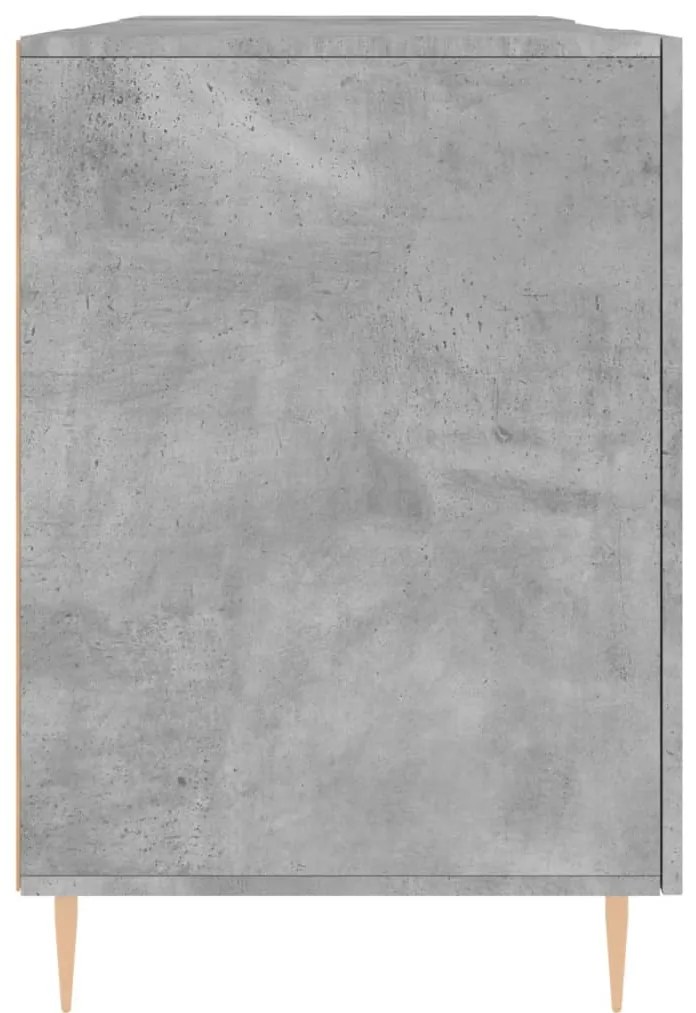 vidaXL Γραφείο Γκρι Σκυροδέματος 140 x 50 x 75 εκ. από Επεξεργ. Ξύλο