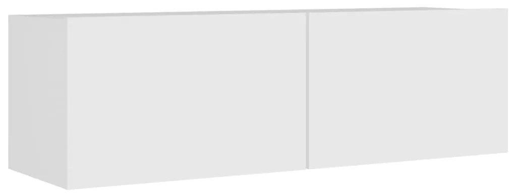 vidaXL Σετ Επίπλου Τηλεόρασης 8 Τεμαχίων Λευκό από Επεξεργασμένο Ξύλο