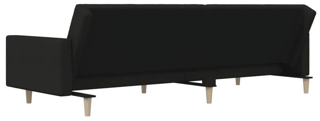 Καναπές Κρεβάτι Διθέσιος Μαύρος Υφασμάτινος - Μαύρο
