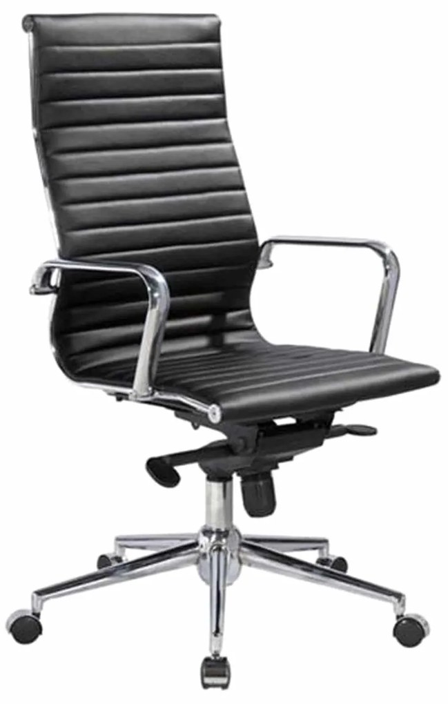 Πολυθρόνα Διευθυντή BF4400 ΕΟ236 Μαύρη 56x57x110/120 cm Σετ 2τμχ