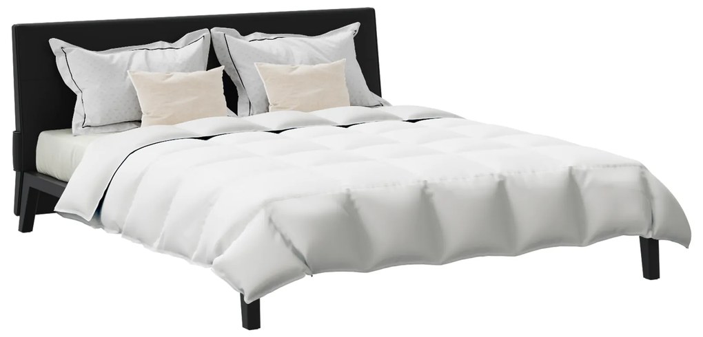 vidaXL Πάπλωμα με μαξιλάρι 3 pcs Λευκό 200 x 200 cm Πούπουλο