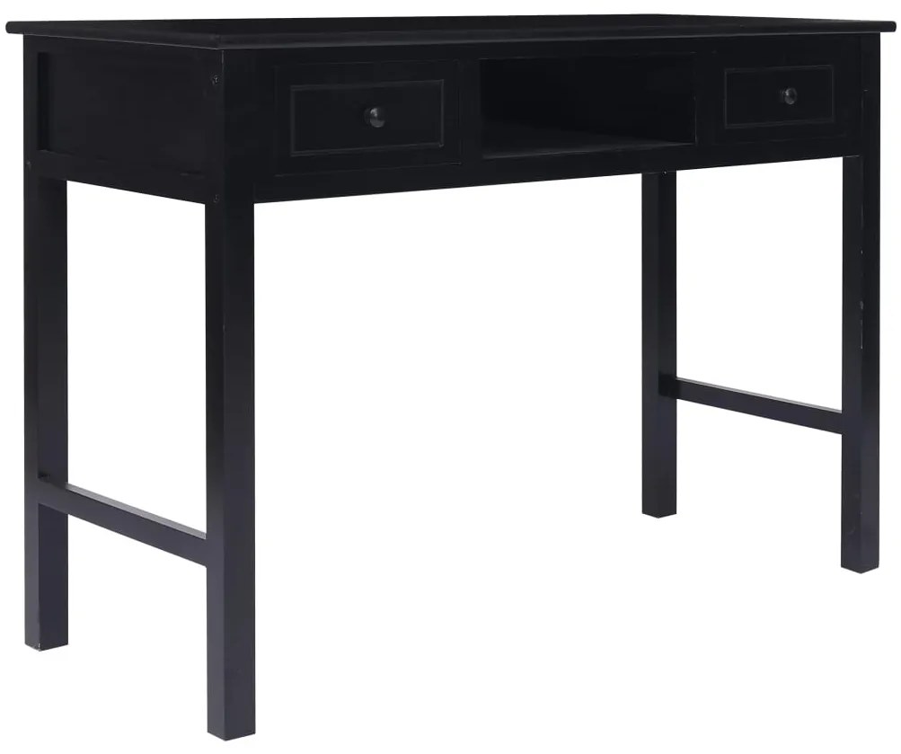 vidaXL Γραφείο Μαύρο 110 x 45 x 76 εκ. Ξύλινο