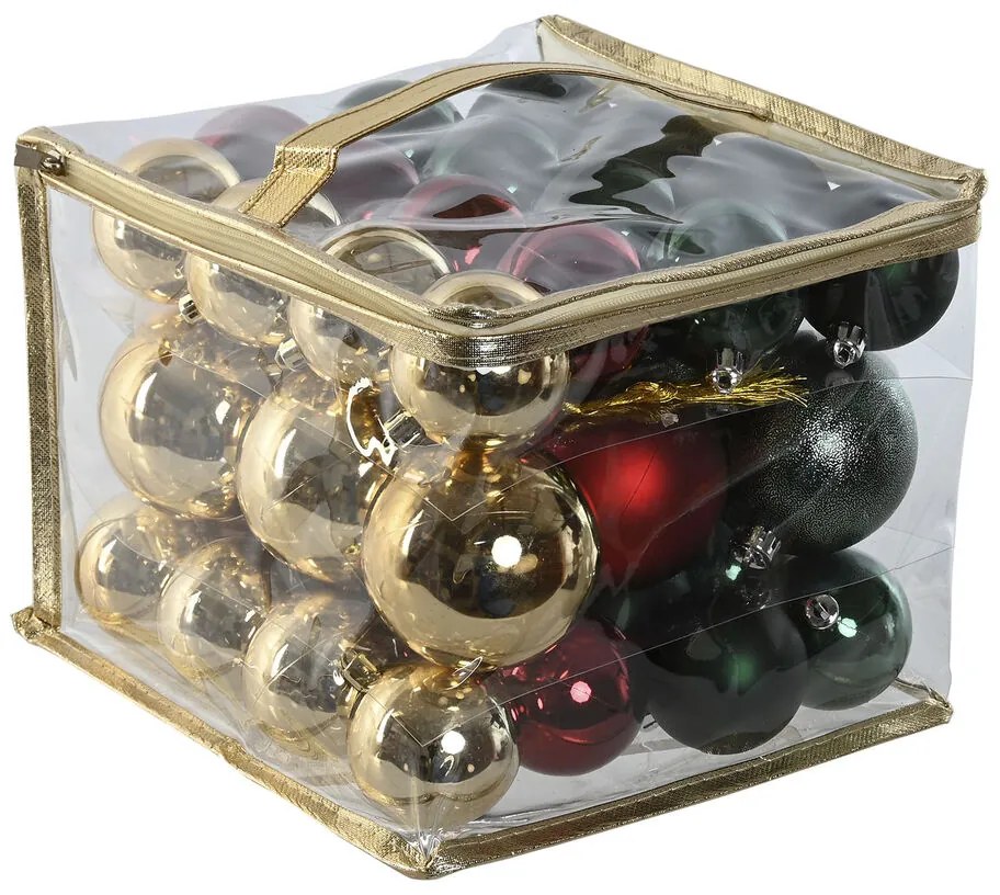 Χριστουγεννιάτικες μπάλες Home ESPRIT Κόκκινο Πράσινο πολυαιθυλένιο 25 x 25 x 25 cm (41 Τεμάχια)