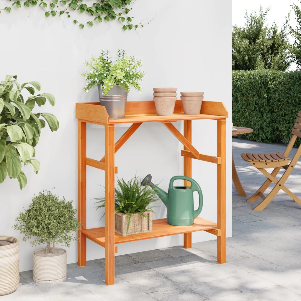 vidaXL Τραπέζι φύτευσης κήπου από ακακία 75 x 40 x 90 εκ. Στερεό ξύλο.