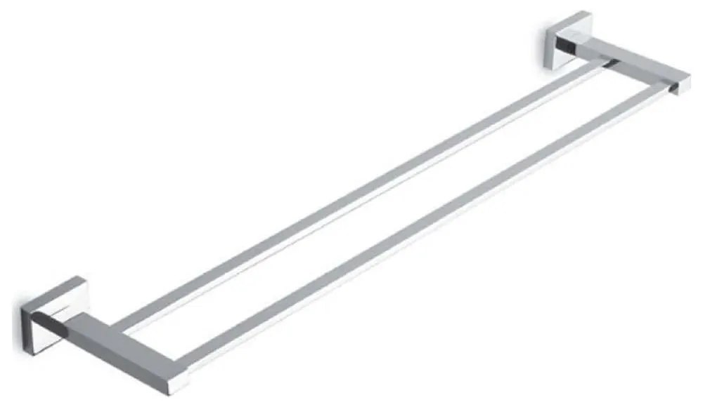 Κρεμάστρα Πετσέτας Διπλή New Colomdo 76048 62x3,5cm Chrome Karag Metal