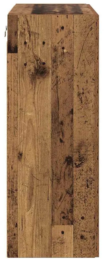 vidaXL Επιτοίχιο ντουλάπι Παλιό Ξύλο 69,5 x 34 x 90 εκ.