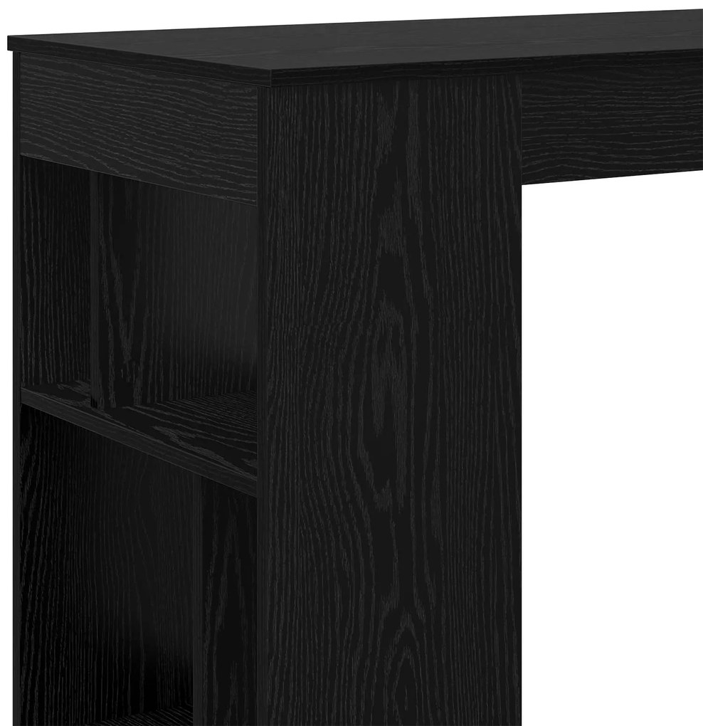 vidaXL Τραπέζι μπαρ Μαύρη Οξυά 102 x 50 x 103,5 εκ. Επεξεργασμένο ξύλο