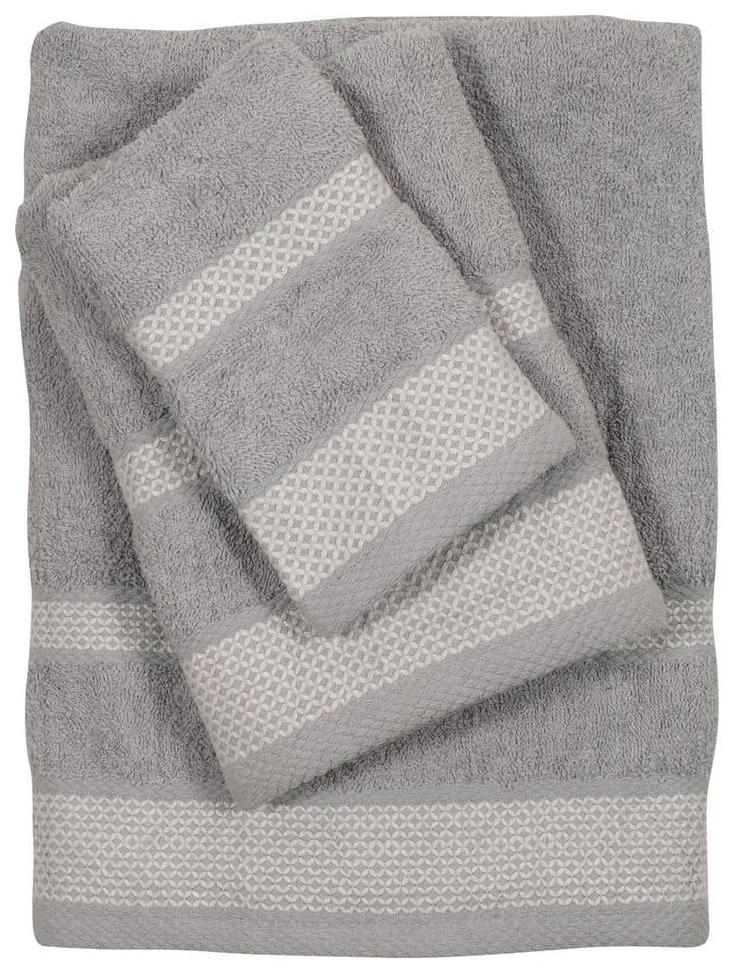 Πετσέτες Best 0653 (Σετ 3τμχ) Grey Das Home Σετ Πετσέτες 70x140cm 100% Βαμβάκι