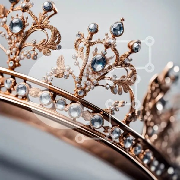 Σετ των 2 Intra Συλλεκτικό Ξύλινο Παζλ Plywood  4mm - Regal και κομψό χρυσό Tia με διαμάντια Σε Ξύλινο Κουτί - Διαστάσεις: 10x10 cm – 25 κομμάτια