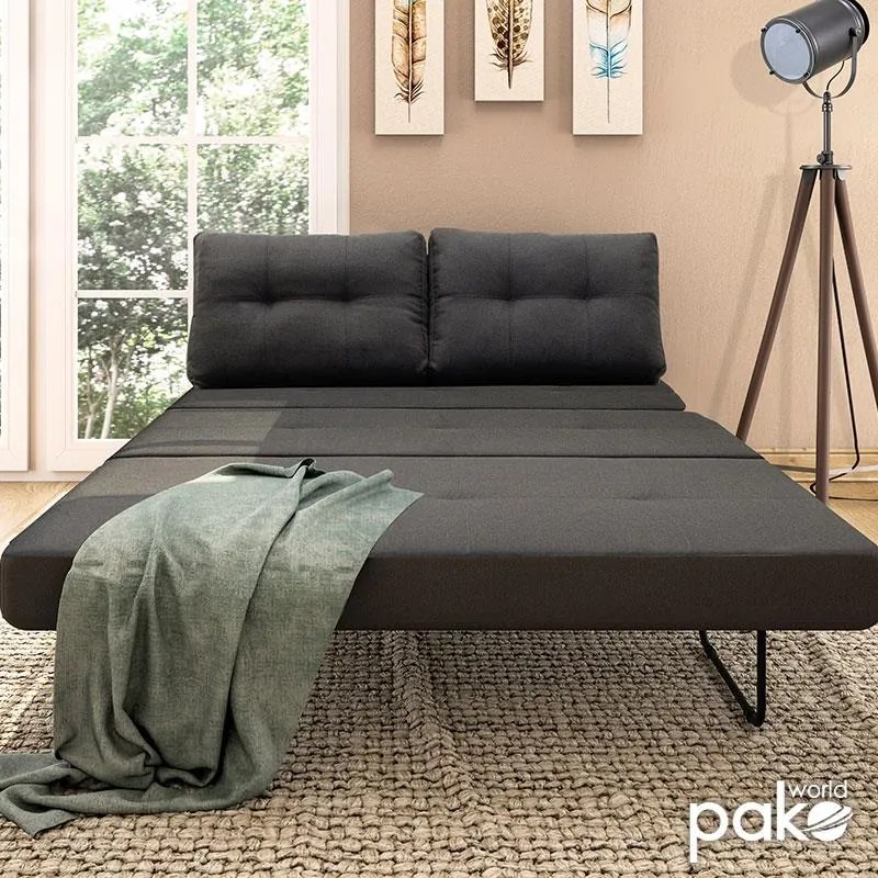 Καναπές - Κρεβάτι Fancy 2θέσιος Ύφασμα Ανθρακί 150x92x77 εκ. 150x92x77 εκ.
