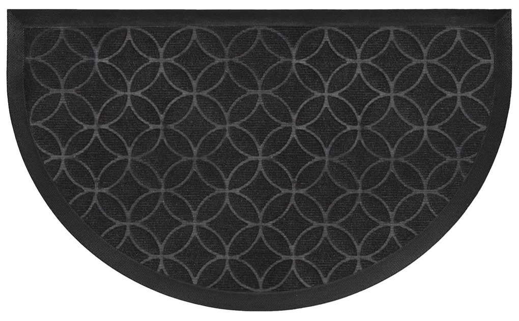 Πατάκι Εισόδου (45x75) L-C Emilio Noir Half Moon 1740646