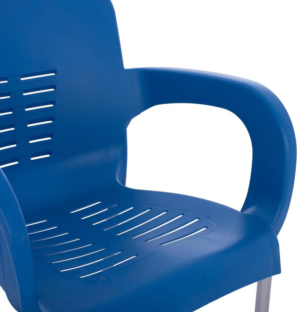 ΠΟΛΥΘΡΟΝΑ ΠΟΛΥΠΡΟΠΥΛΕΝΙΟΥ RECYCLED KAREK  ΜΠΛΕ ΧΡΩΜΑ 59x58x81Y 59x58x81 εκ.