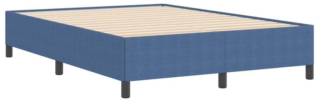 vidaXL Σκελετός Κρεβατιού Μπλε 140 x 190 cm Βελούδο