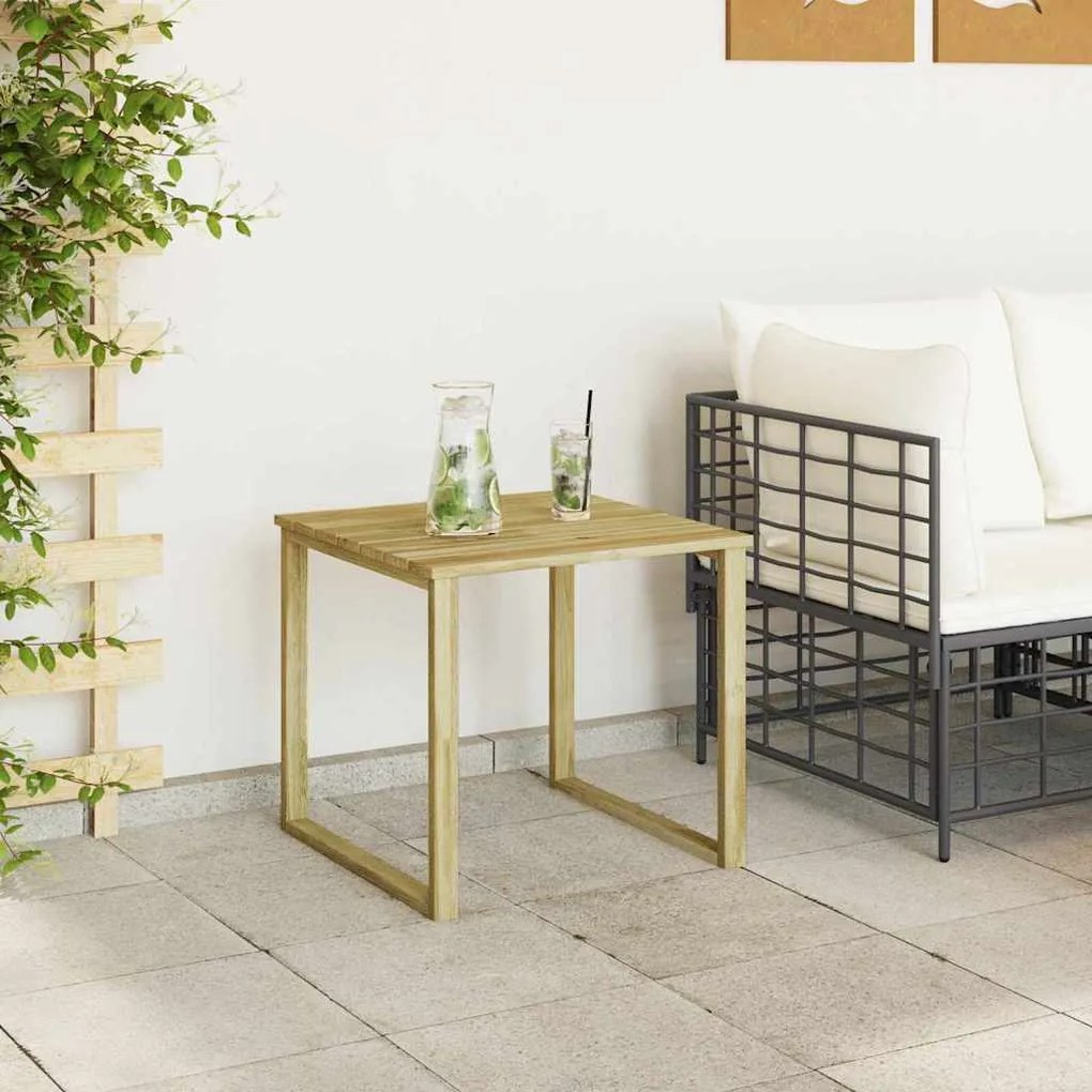 vidaXL Τραπέζι Ξαπλώστρας, διαστάσεις 50.5x50.5x46 εκ, κατασκευασμένο από εμποτισμένο πεύκο.