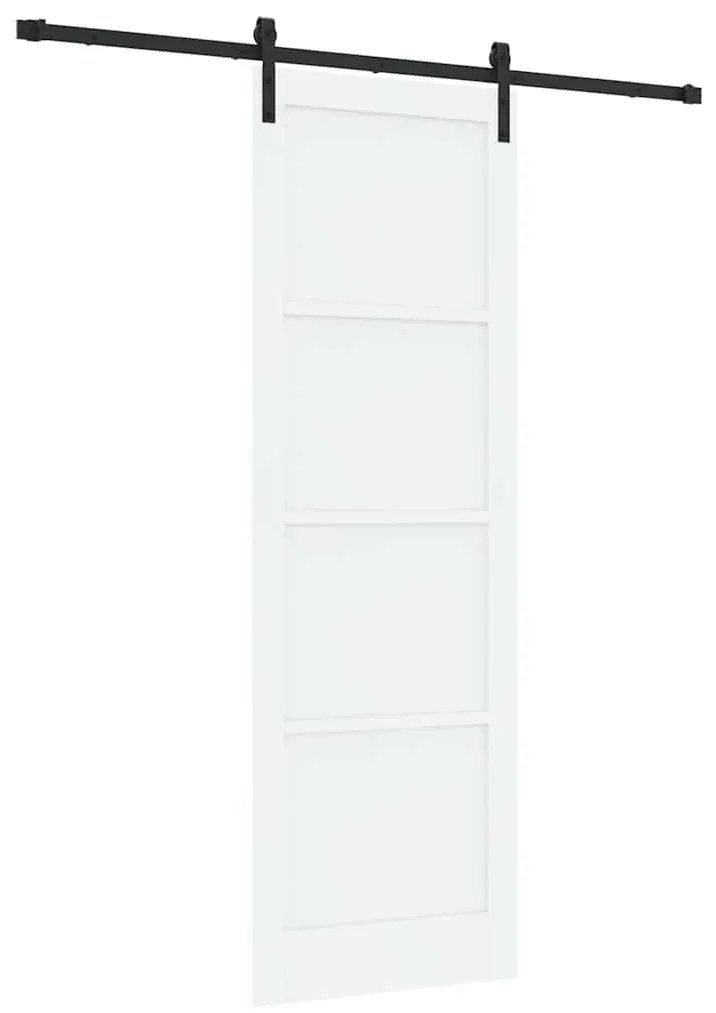 vidaXL Συρόμενη Πόρτα Λευκό και μαύρο 78 x 232 cm