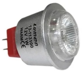 Λάμπα LED ισχύος 1W MR11 12V AC/DC σε διάφορα χρώματα LUMEN 13-11312