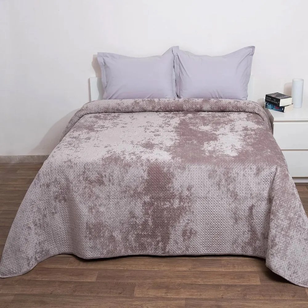 Κουβερλί Verona Velvet Linen Anna Riska Υπέρδιπλo 220x240cm Microfiber-Polyester