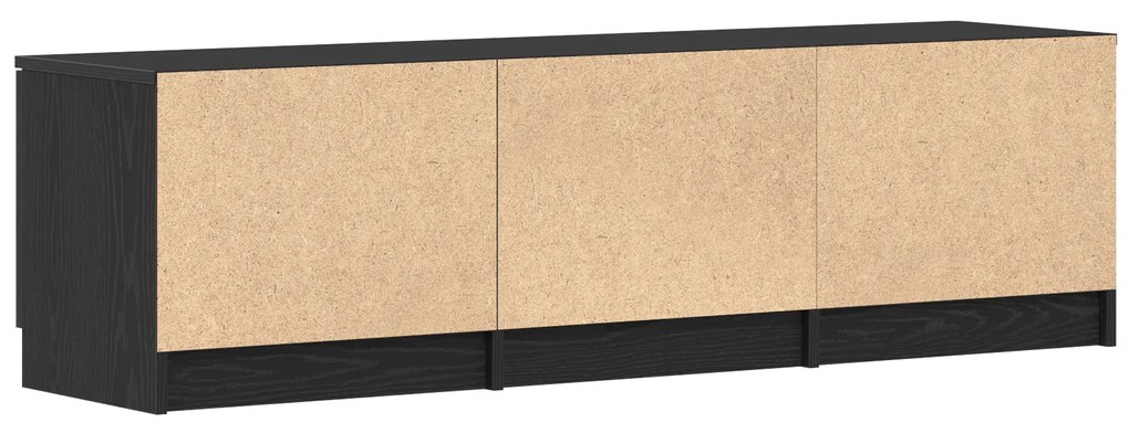 vidaXL Ντουλάπι τηλεόρασης - Μαύρη δρυς - 140x35x40 εκ. - Φτιαγμένο από επεξεργασμένο ξύλο