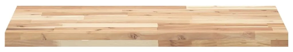 Ράφι Κρεμαστό 140x40x4 εκ. Ακατέργαστο Μασίφ Ξύλο Ακακίας - Καφέ