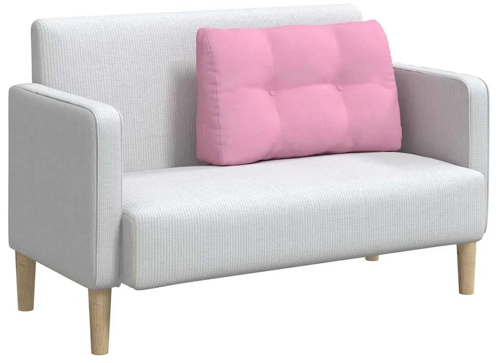 vidaXL Μαξιλάρι Πλάτης Ροζ 80 x 24 x 50 εκ ύφασμα