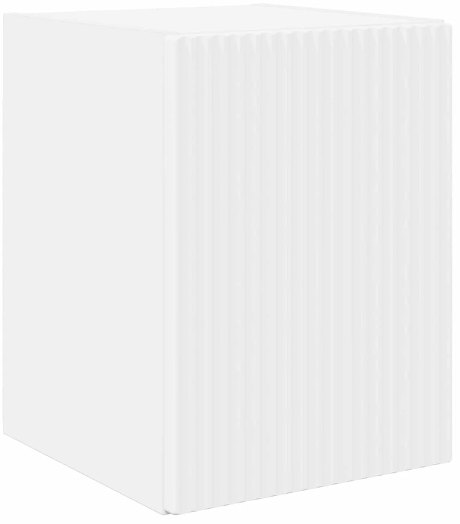 vidaXL Σετ επίπλου τηλεόρασης Επιτοίχιο 3 pcs Λευκό Επεξεργασμένο ξύλο