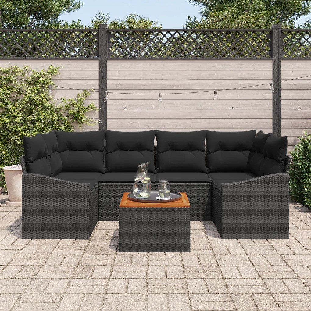 vidaXL Σετ Σαπονιού Κήπου 7 pcs Μαύρο 55 x 55 x 37 εκ