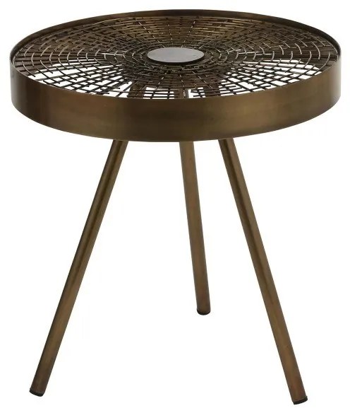 Supergreens Τραπέζι Βοηθητικό Σιδερένιο Μπορντώ 40x40x42 εκ.