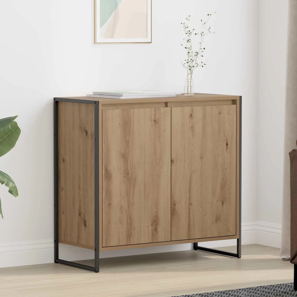 vidaXL Βοηθητικό ντουλάπι Καρυδιά Χειροποίητης Εργασίας