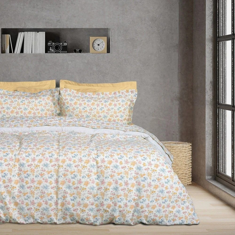 Παπλωματοθήκη Daily 3001 (Σετ 2τμχ) Multi Das Home Μονό 160x240cm 100% Cotton