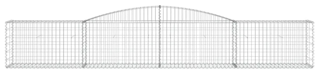 vidaXL Συρματοκιβώτια Τοξωτά 20 τεμ. 400x50x60/80 εκ. Γαλβαν. Ατσάλι