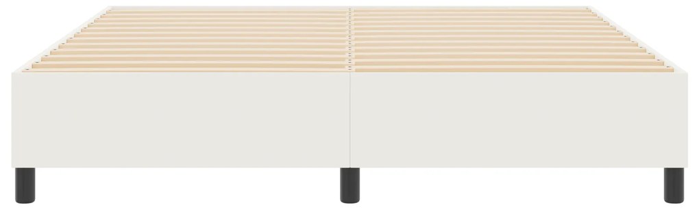 vidaXL Κρεβάτι Box Spring Κρεμ Σούπερ Κινγκ Με Καπιτονέ Ύφασμα