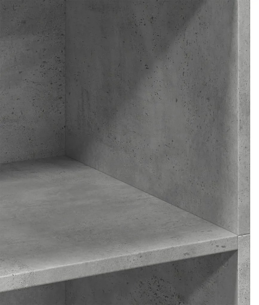 vidaXL Ντουλάπι Γκρι Σκυροδέματος 70x41x124 εκ. από Επεξεργασμένο Ξύλο