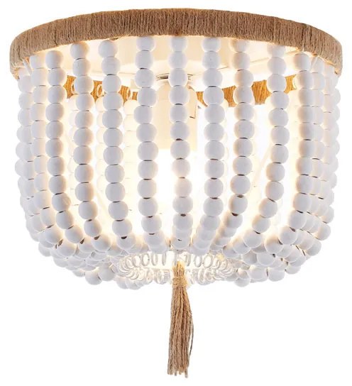 Φωτιστικό Πλαφονιέρα Aca Spetses ML127051P Wood/Rope
