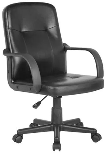 BF1300 Πολυθρόνα Γραφείου PU Μαύρο  59x61x90/100cm [-Μαύρο-] [-PU - PVC-] ΕΟ532