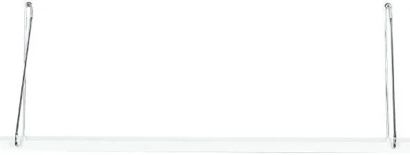 Μονό Ράφι τοίχου Elmira Fylliana Λευκό - Χρώμιο 72*20*27 εκ. 72x20x27 εκ.