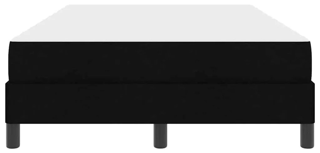 vidaXL Κρεβάτι με ελατήρια με στρώμα Μαύρο 120 x 200 cm ύφασμα