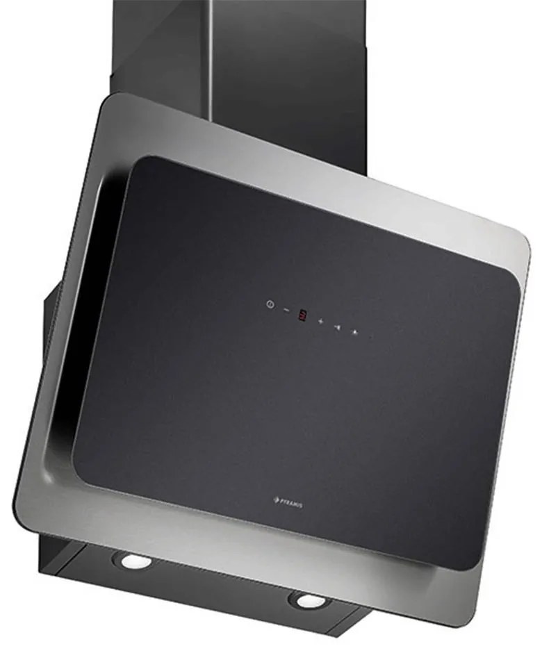 Απορροφητήρας Καμινάδα Vetrio 065039301 60cm Inox-Black Pyramis