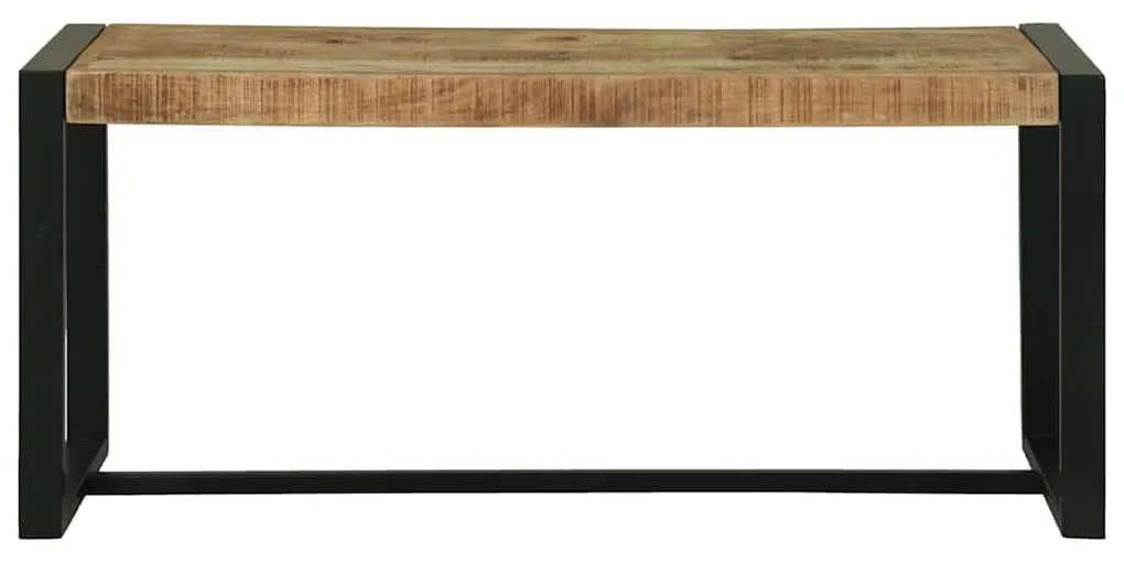 vidaXL Παγκάκι Καφέ 100 x 35 x 45 εκ. Μασίφ ξύλο μάνγκο