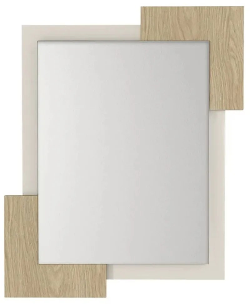 Καθρέπτης Τοίχου Selinos 0265930 65x2,2x85cm Rota Oak-Sandstone Μοριοσανίδα, Μελαμίνη