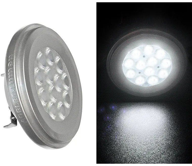 Adeleq Led Λάμπα Αλουμινίου Ar111 12W 12Vac-Dc 24° 6200Κ Ψυχρό 13-11112240