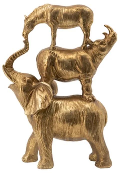 Διακοσμητικό ζώα της ζούγκλας μεταλλικό χρυσό - Μέταλλο - 77600