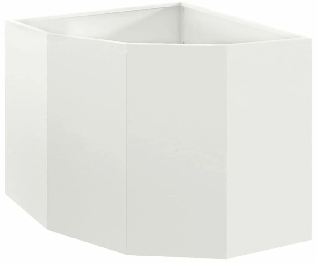 vidaXL Γωνιακό Ροδόδεντρο Λευκό 60 x 60 x 50 εκ Ατσάλι