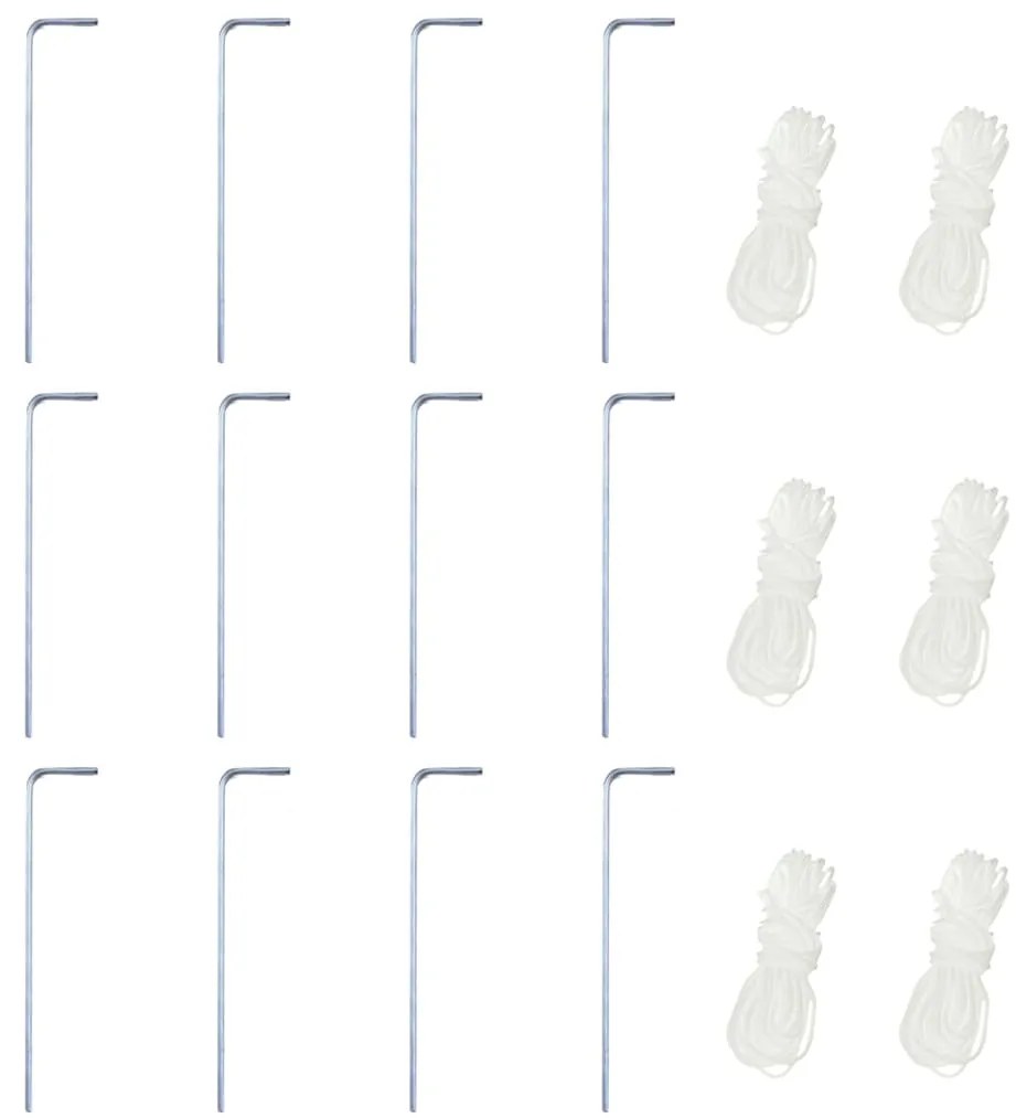 vidaXL Τέντα Εκδηλώσεων Εξάγωνη Πτυσσόμενη Γκρι 3,6 x 3,1 μ.