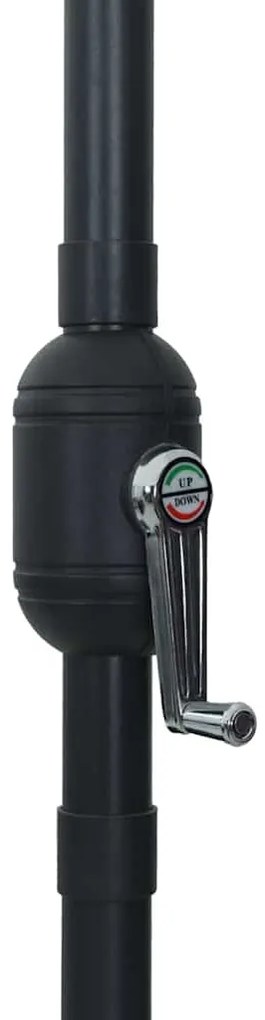 vidaXL Ομπρέλα Κήπου Πράσινο 395 x 395 x 245 εκ. Πολυεστέρας