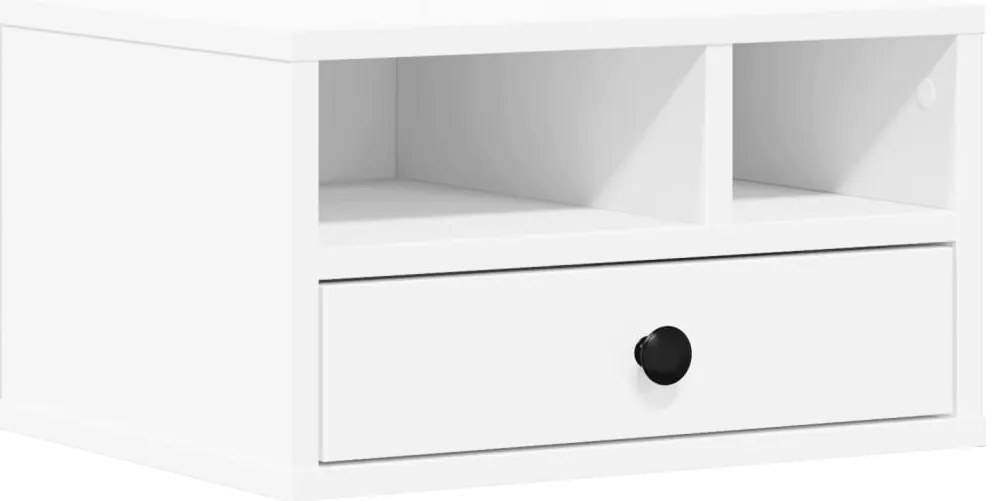 vidaXL Βάση Εκτυπωτή Λευκή 40x32x22,5 εκ. από Επεξεργασμένο Ξύλο