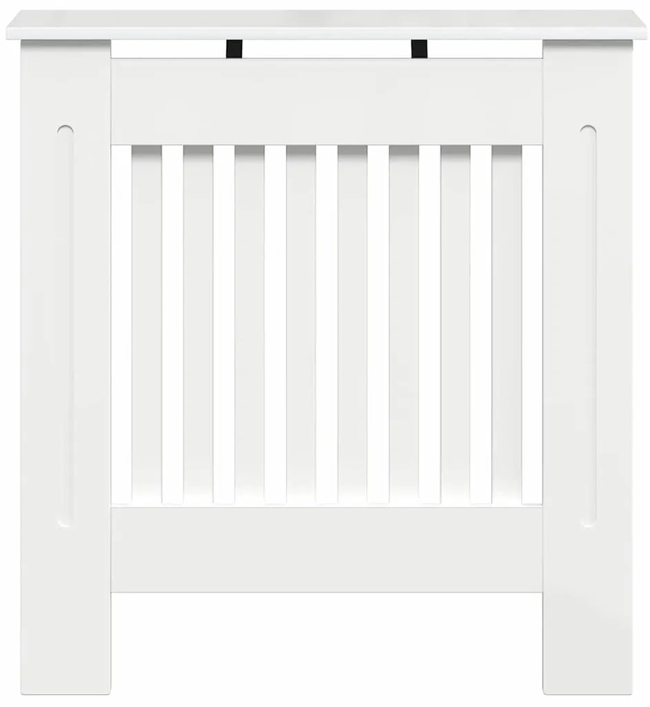 vidaXL Καπάκι Καλοριφέρ Υψηλής γυαλάδας λευκό 78 x 19 x 81,5 cm