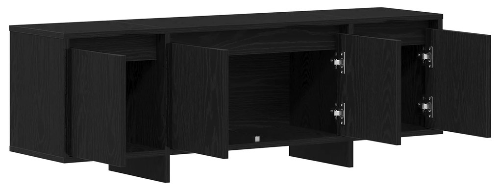 vidaXL Ντουλάπα τηλεόρασης Μαύρο Δρυς 120x30x40,5 εκ. Ξύλο επεξεργασμένο